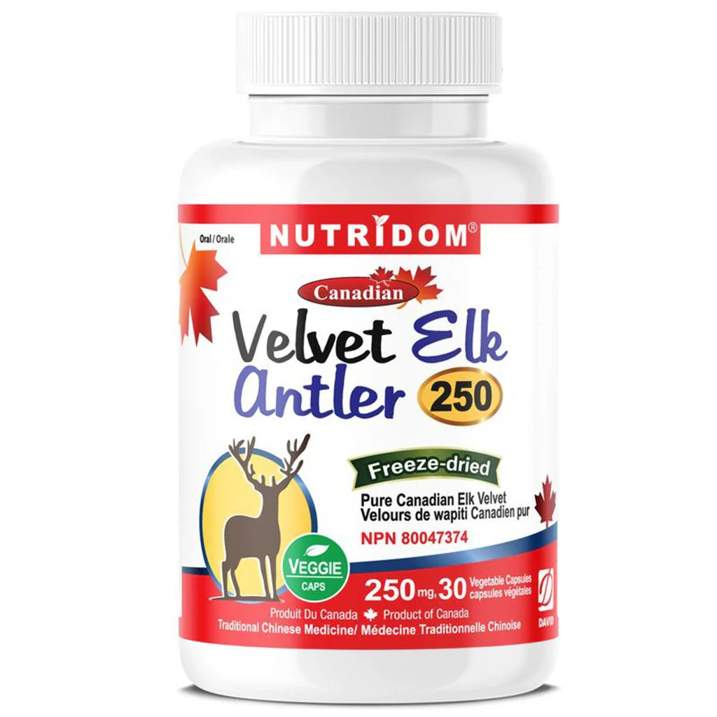 Nutridom VELVET ELK ANTLER 250, 30 VCaps