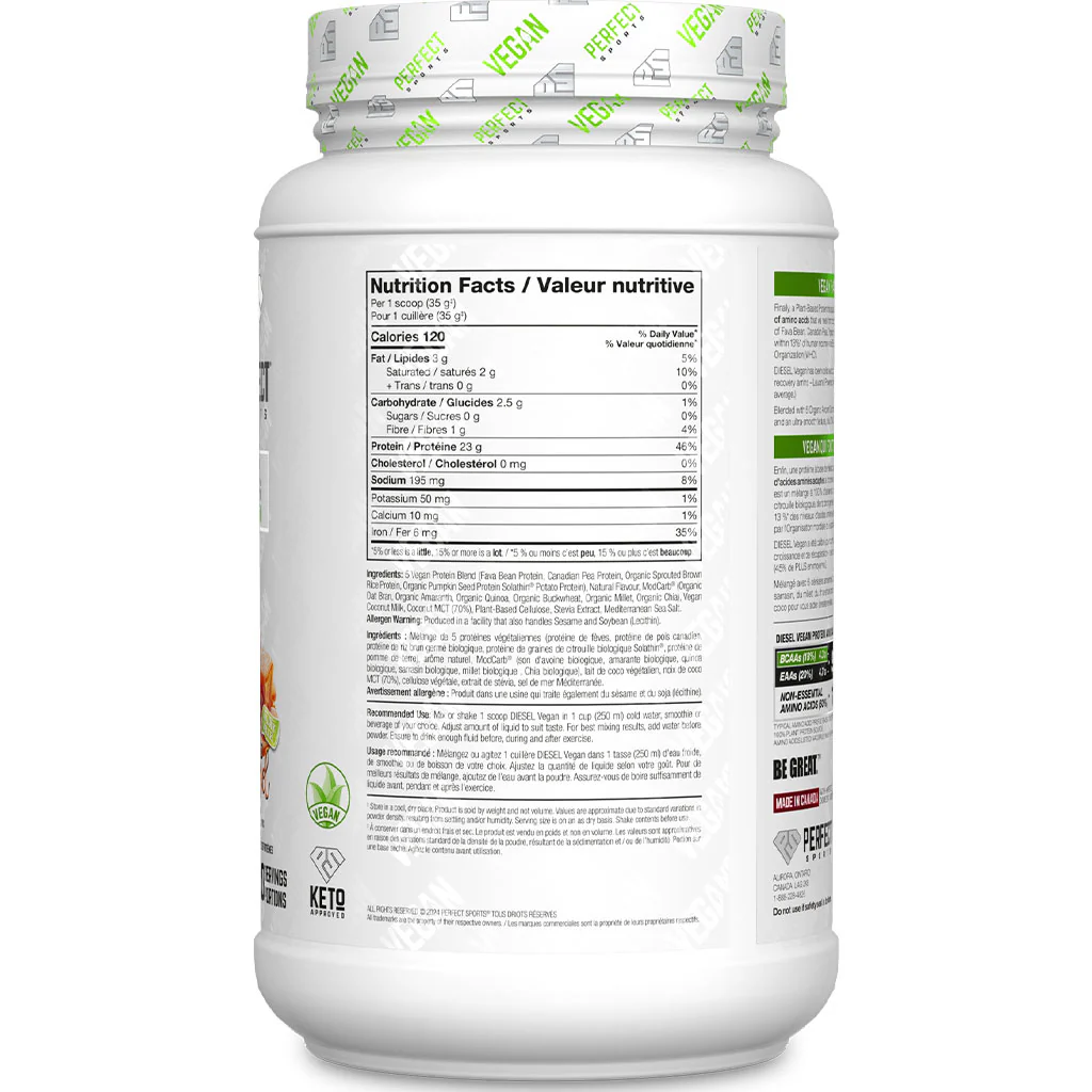 Perfect Sports DIESEL VEGAN 100% PLANT PROTEIN, 1.5lb - Image 5
