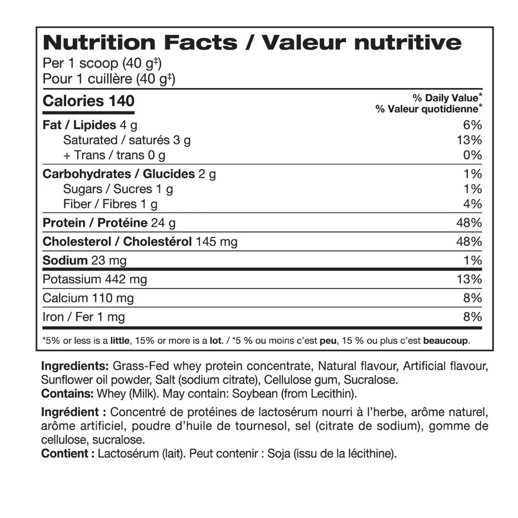 Perfect Sports ULTRA FUEL GRASS FED WHEY PROTEIN, 4lb - Image 6