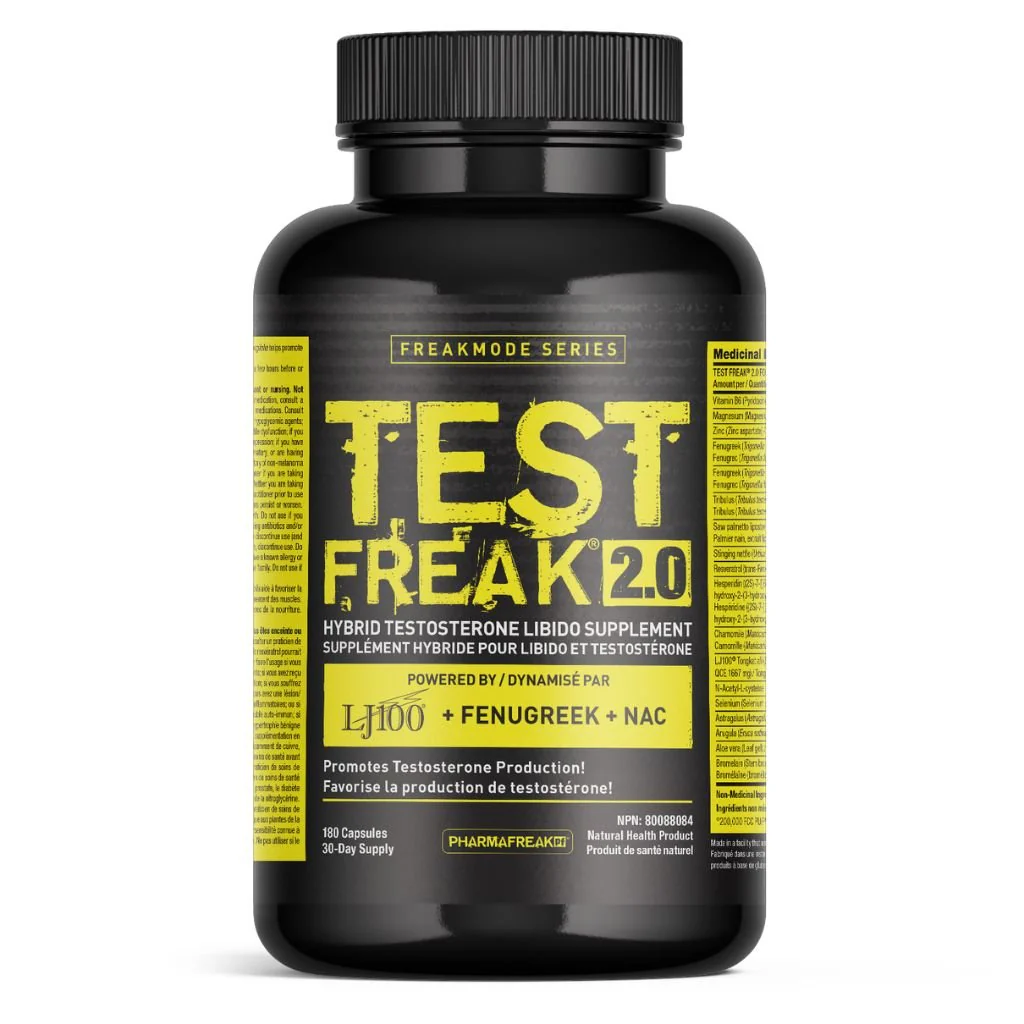 PharmaFreak TEST FREAK 2.0, 180 VCaps - Image 2
