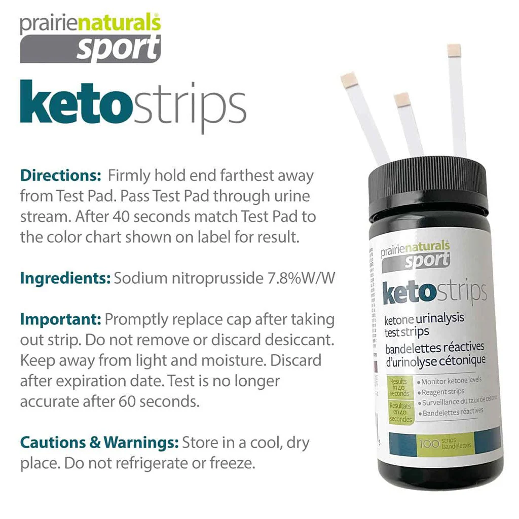 Prairie Naturals KETOSTRIPS (Ensure Fat-Burning Ketosis), 100 Test Strips - Image 2