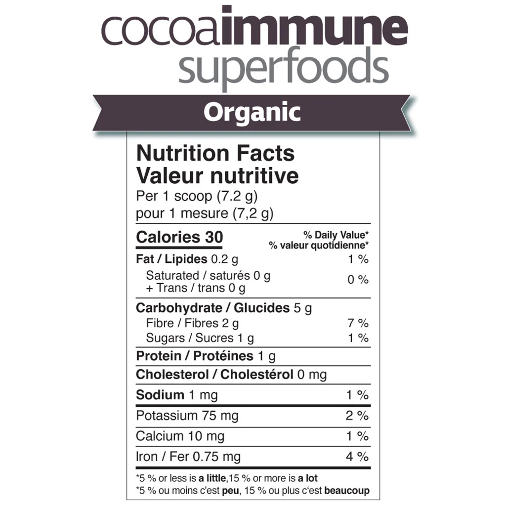 Prairie Naturals ORGANIC COCOAIMMUNE SUPERFOODS, 150g - Image 2