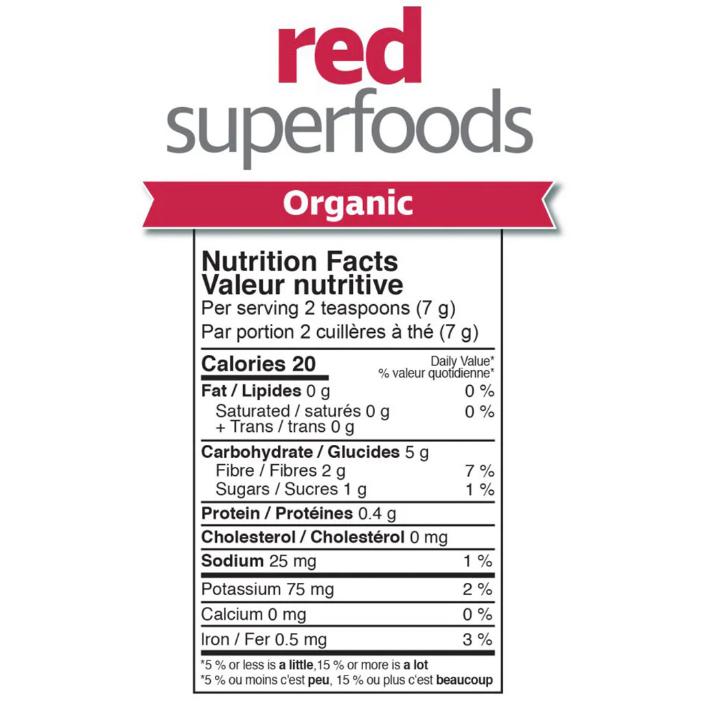 Prairie Naturals ORGANIC RED SUPERFOODS, 210g - Image 2