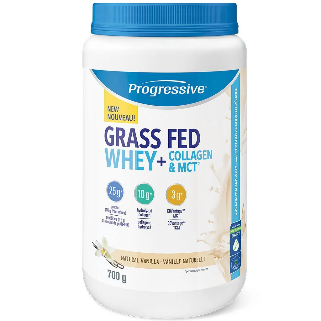 Progressive GRASS FED WHEY + COLLAGEN & MCT, 700g - Image 2