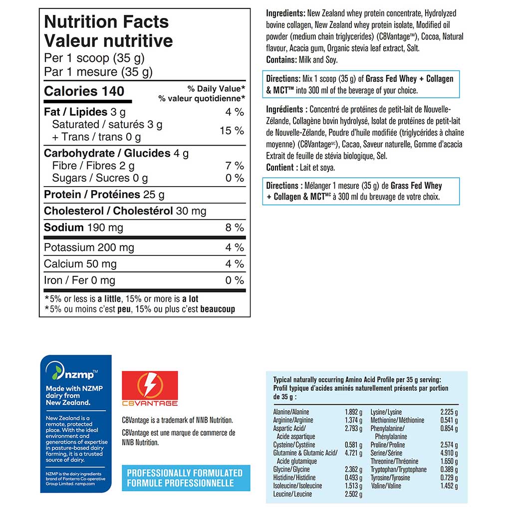 Progressive GRASS FED WHEY + COLLAGEN & MCT, 700g - Image 3