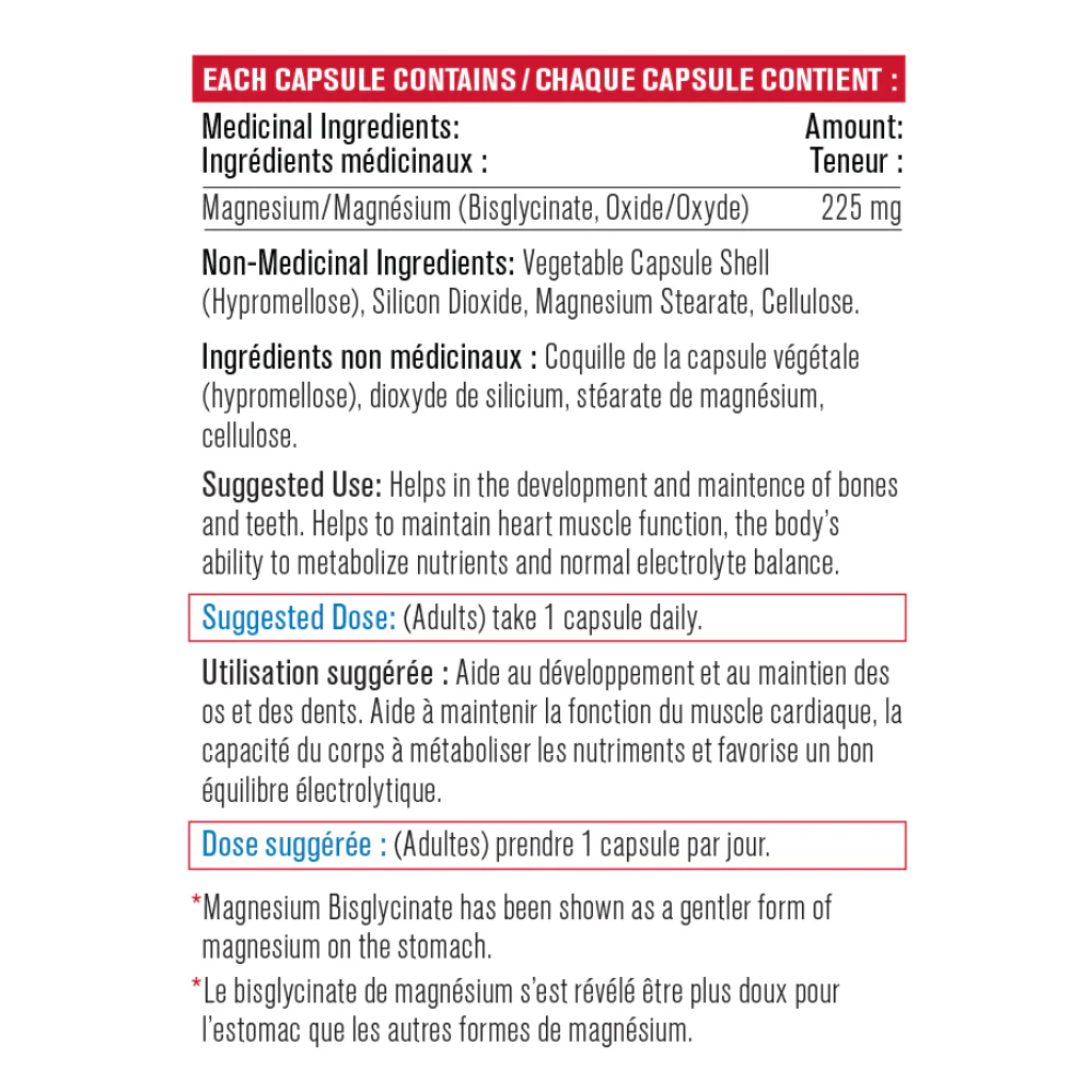 Progressive MAGNESIUM w/ BISGLYCINATE, 120 VCaps - Image 2
