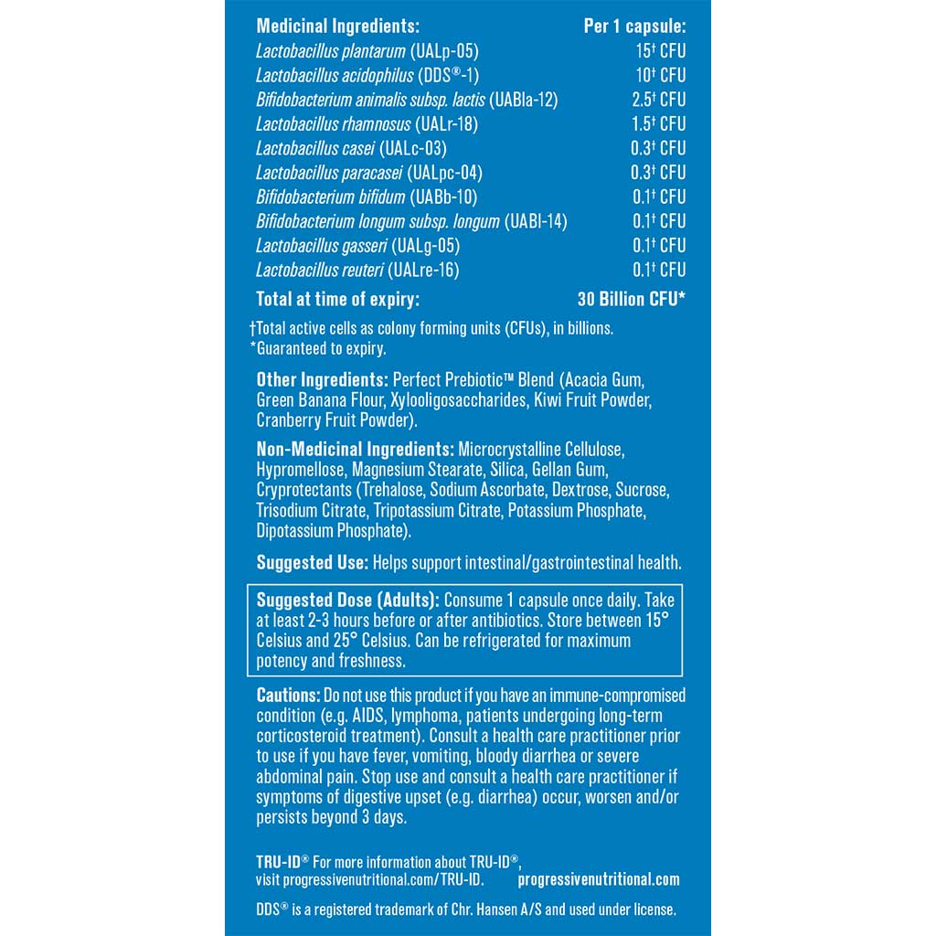 Progressive PERFECT PROBIOTIC 30 BILLION, 60 VCaps - Image 2