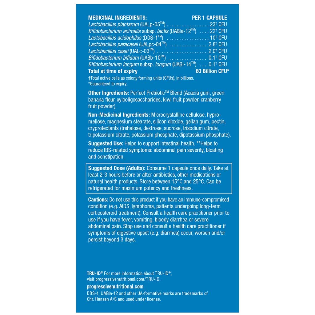 Progressive PERFECT PROBIOTIC 60 BILLION, 60 VCaps (Extra Strength) - Image 2