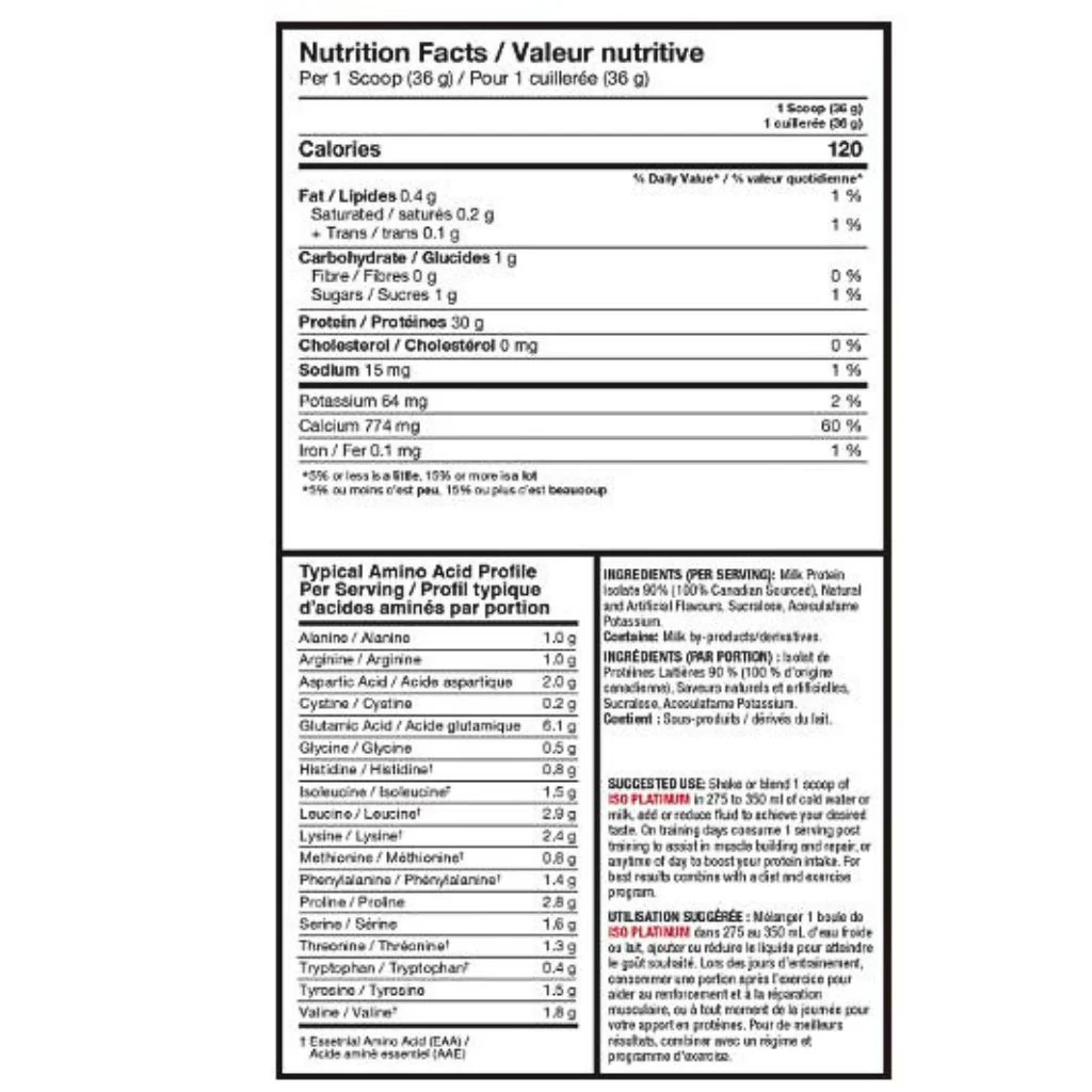 ProLine ISO PLATINUM ISOLATE PROTEIN, 4lb - Image 4