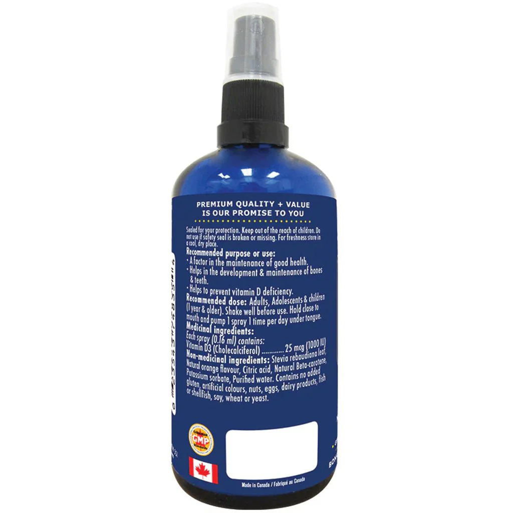 Promise VIT D3 SUBLINGUAL SPRAY (625 Sprays), 100ml - Image 2