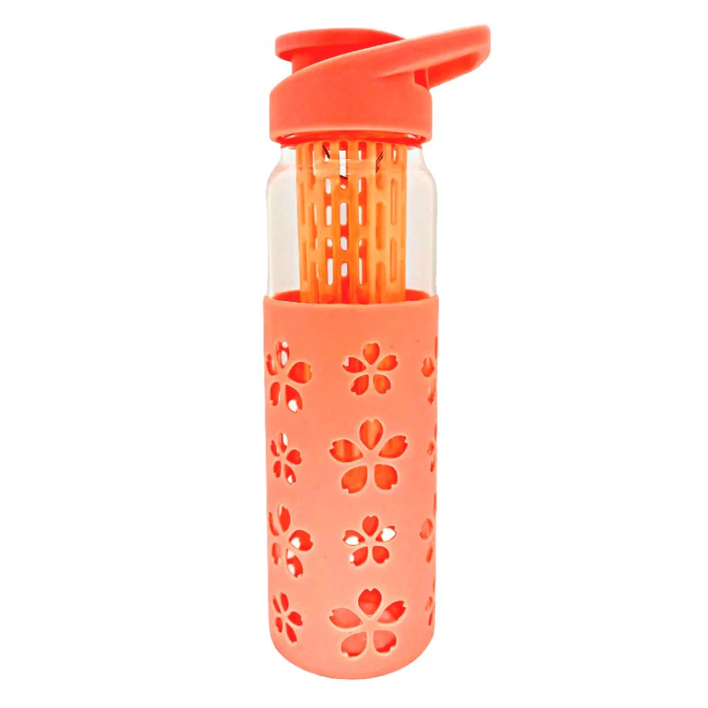 PürAthletics GLASS WATER BOTTLE WITH INFUSER, 22oz. - Image 3
