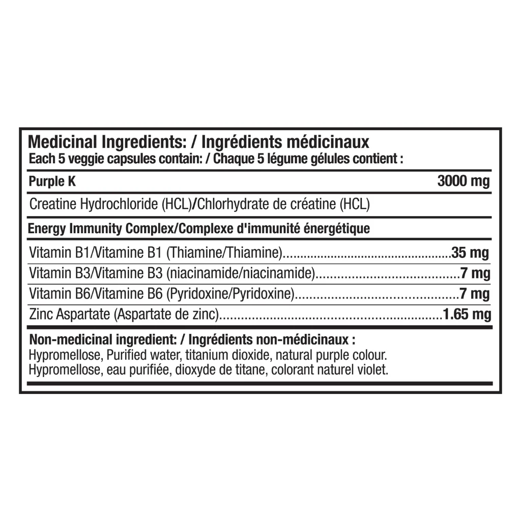 DENTED PURPLE-K CREATINE, 150 VCaps - Image 2