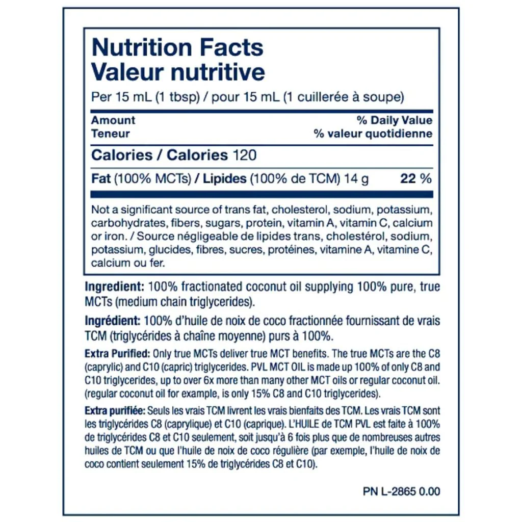 PVL Pure MCT OIL, 946ml (Unflavoured) - Image 2