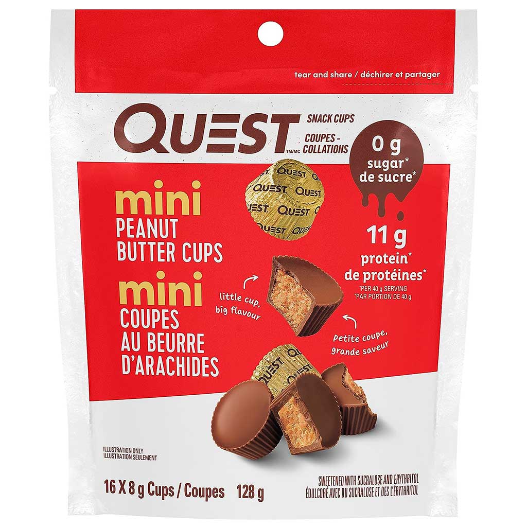 Quest PROTEIN PEANUT BUTTER CUPS, 16 Cups/Bag