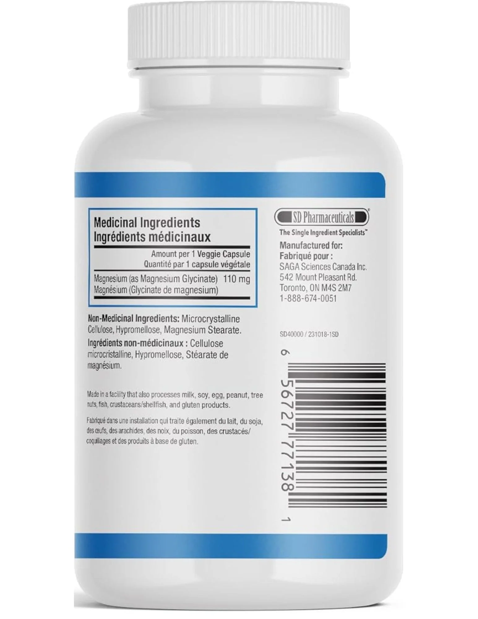 SD Pharma MAGNESIUM GLYCINATE 110mg, 90 VCaps - Image 2