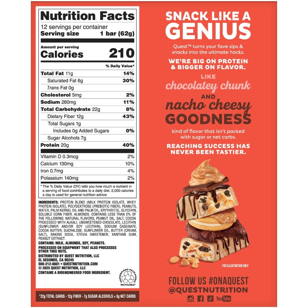 SINGLE Quest OVERLOAD PROTEIN BAR, 58g - Image 4