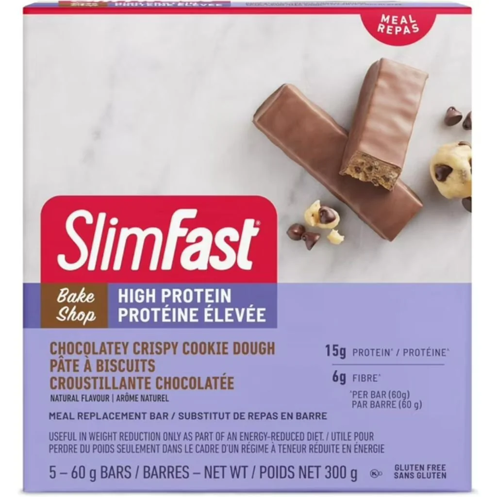 Slimfast HIGH PROTEIN BARS 60g x 5 Bars/Box