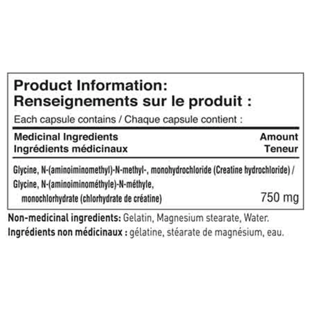 Tested Nutrition CREATINE HCL, 120 Caps - Image 2